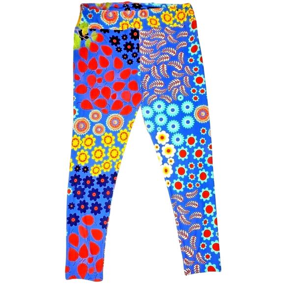 LuLaRoe Leggings TC2 Tall & Curvy2 Butter Soft Floral Print Womens Plus Size XXL - Picture 1 of 6